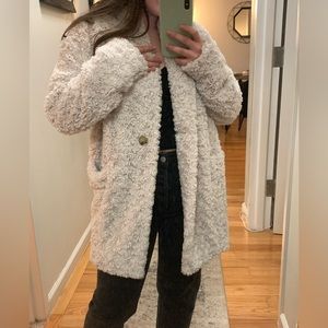 Aritzia Wilfred Free furry coat